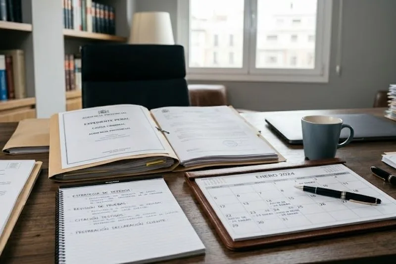 Preparación legal antes de comparecer en juicio rápido