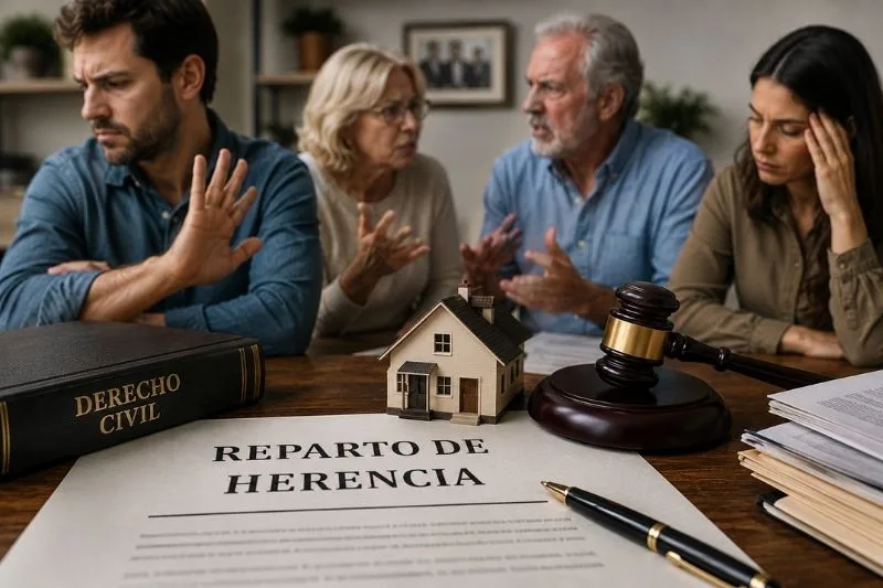 un heredero no quiere firmar. Herederos en conflicto por el reparto de una herencia