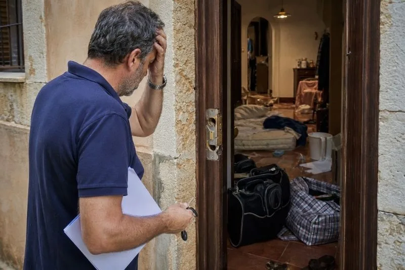 han ocupado mi segunda vivienda. Puerta forzada de una segunda residencia ocupada